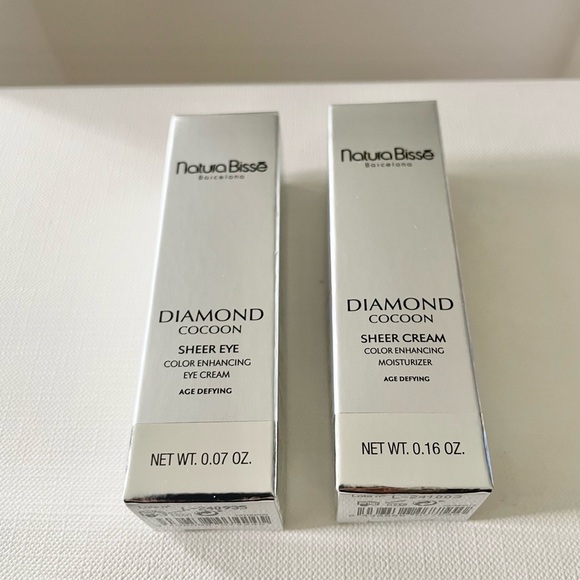 Diamond Cocoon Sheer Cream and Eye Cream Set With Cosmetic Bag. NEW! - Picture 4 of 5